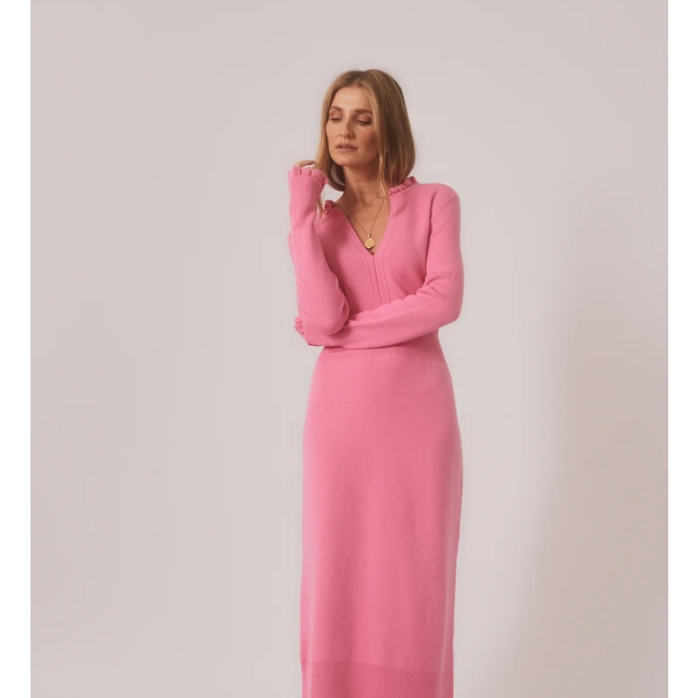 Elegant lavender wool  Knit Dress